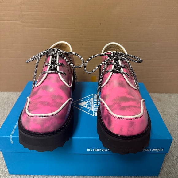 F-Shoe Hi Yrsa Leather Platform shoes - Picture 1 of 4